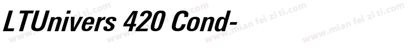 LTUnivers 420 Cond字体转换
